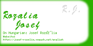 rozalia josef business card